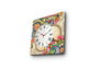 Wallity Reloj de Pared de Lienzo Decorativo 4545CS-44 Multicolor